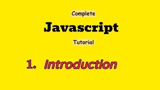 1. Introduction of Javascript