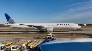UNITED Polaris Business Class - 777 - 300ER - From BRU to IAD