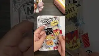 ASMR | Movie Night Theme | Name #48 | #Scrapbooking #shorts #scrapbooking #asmr #satisfying