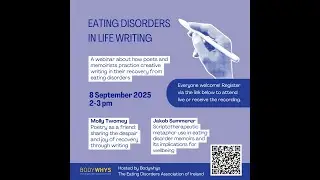 Eating Disorders in Life Writing: Bodywhys webinar