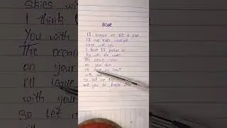 blue 🥶 song by yung kia #lyrics #blue #music #lyrics