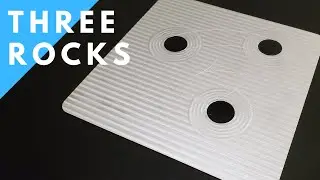 Brushed Plate - 3 Rocks