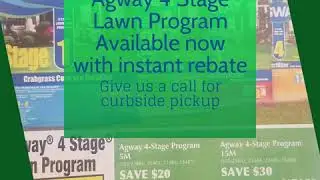 Agway 4 Stage Lawn Program Available now with instant rebate
