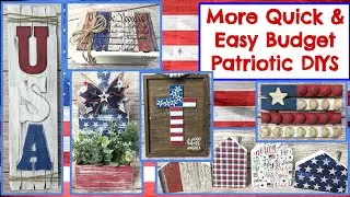 ⭐ QUICK EASY DOLLAR TREE BUDGET PATRIOTIC HOME DECOR DIYS | Magnolia Design Co | Americana Crafts