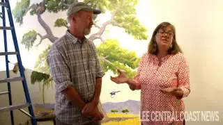 Landscape mural at the Wildling Museum in Solvang