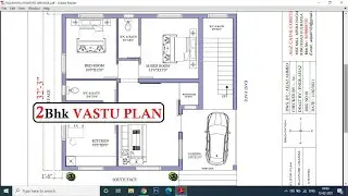 36x32 South Face 2bhk House Plan As Per Vastu