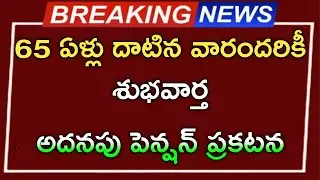 Announcement on additional pension for all those above 65 years of age ||#pension update 2026