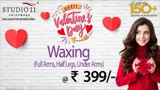Waxing for just ₹399 at Studio 11 Salon and Spa Moosarambagh Exclusive for Women