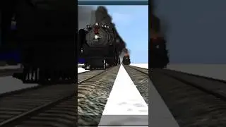 Luna (UP 814) visiting on my route and meeting Rocky (MILW 261) And Race #trainzsimulator #games