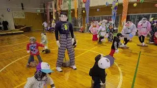 Deserted Japanese Village Populated With Scarecrows