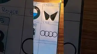 Car logo drawing || #carlogo #shorts