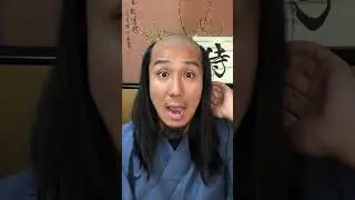 This hairstyle is called a topknot #SAMURAI #ASMR #shaving #SAMURAIshaving #razor #侍 #topknot