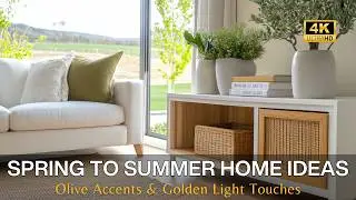Spring to Summer Home Refresh with Pottery Barn Style, Olive Accents & Golden Light Touches