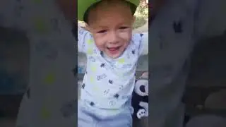 Панда- мячик учится летать, САЯН на улице , прогулка перед сном .
