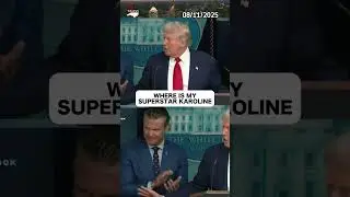'Where's my superstar' Pres. Trump puts the spotlight on Karoline #politics #trump #whitehouse #news
