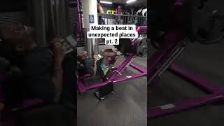 Weirdest place to make a beat?😂 