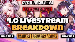 4.0 SPECIAL PROGRAM LOOKS INSANE: FREE 5-STAR SELECTOR, BANNER ROADMAP, SKINS - Honkai: Star Rail