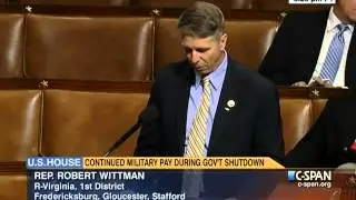 Rob Wittman Advocates for Military and Federal Employee Pay