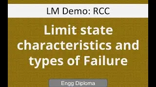 DT LM3: Limit state characteristics load and types of failure