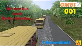 Mit dem Bus durch Berlin-Spandau - Linie 5 nach Nervenklinik - OMSI 2 #1