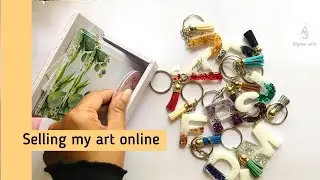 How I make and sell my resin keychains + How you can too 🦋 Making resin keychain at home .
