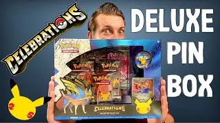 Pokemon Celebrations Deluxe Pin Collection Opening:  Zacian Lvl X