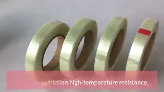 Parallel glass fiber adhesive tape