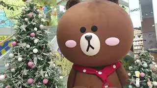 메리크리스마스 브라운 라인프렌즈 linefriends linestore