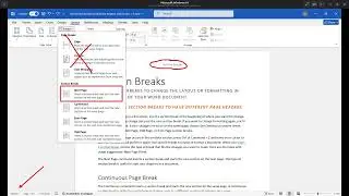 I inserted different headers for each page in MS Word!