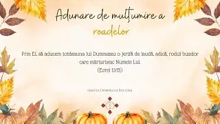 Adunare de mulțumire || Buciumi || 8 noiembrie 2025