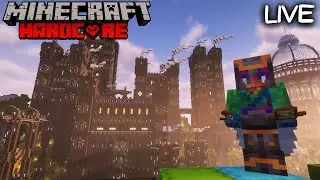 Building the Most Insane Castle Walls in Hardcore Minecraft