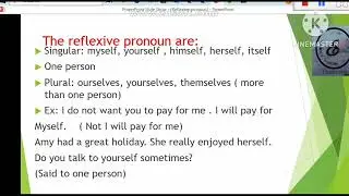 Reflexive Pronouns with Clear and Useful Examples. ضمیر انعکاسی  با مثال ها واضیع و مفید