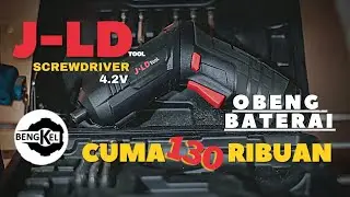 JLD cordless screwdriver 4.2V | obeng baterai murah komplit (REVIEW Beng Kel)