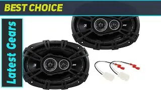 KICKER 43DSC69304 DS Series 6x9 Speakers Upgrade Kit for Jeep Renegade 2015-2020