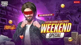 PUBG MOBILE LIVE CUSTOM ROOMS CHALLENGES - UC GIVEAWAYS #maxgujjaryt #pubgmobile #live