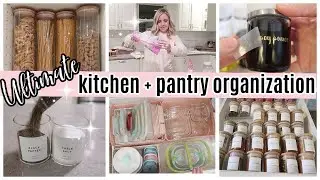 *NEW* EXTREME KITCHEN ORGANIZATION + PANRTY ORGANIZATION AND GROCERY HAUL 2021 // TIFFANI BEASTON