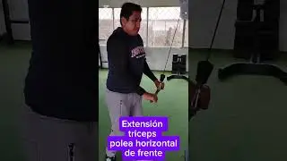 Ejecuci&oacute;n triceps Hipeetrofia