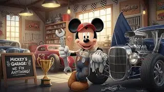 🐭🔧 Mickey Mouse Becomes a Funny Car Mechanic | Kids Poem & Adventure | DreamDoodle Kids