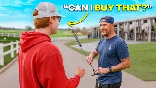 Просить незнакомцев купить их клюшки для гольфа&hellip;