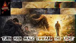 Turn and walk toward the light.