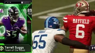 Team of The Week Hero Terrell Suggs | Player Review | Madden 19 Ultimate Team Gameplay