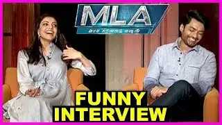 Kalyan Ram & Kajal Agarwal Making Fun @ MLA Movie Team interview 2018 - I Today