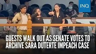 Guests walk out as Senate votes to archive Sara Duterte impeach case