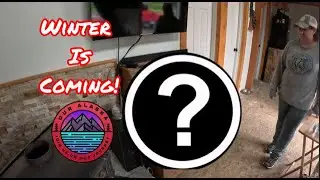 Building Primitive Rustic Firewood Box | Getting Ready for Winter in Alaska