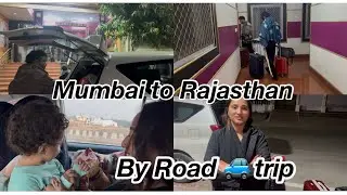 By Road Trip From Mumbai To Rajasthan | itna Lamba safar | Afzal bhai ko driving | Nida Wahid vlog 