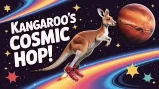 Twinkle Twinkle, Cosmic Friends: An Animated Journey!🦘🐒🐘🐼⭐🌃