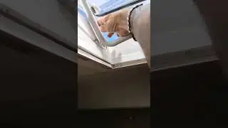 Securing my skylight open when it's a bit windy!