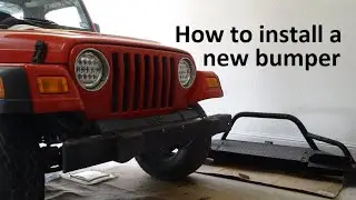 Ranch Hand bumper install on Jeep Wrangler TJ