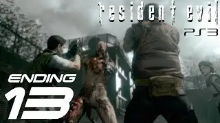 Resident Evil HD Remaster (PS3) - Jill Walkthrough Part 13 - Tyrant Final Boss & Ending