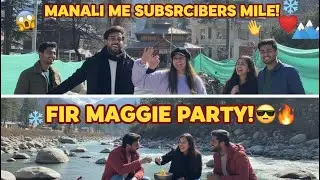 Manali Trip 🏔️ | Hidimba Temple Darshan 🙏 | River Side Maggi 🍜 | BV Life